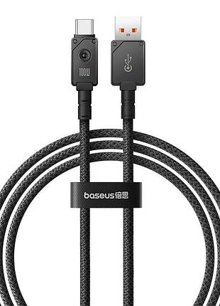 Кабель baseus type-c unbreakable series fast charging data cable 1m 100w/6a (p10355801111-00) black 2