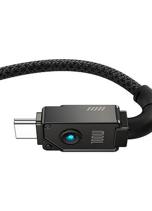 Кабель baseus type-c unbreakable series fast charging data cable 1m 100w/6a (p10355801111-00) black 4