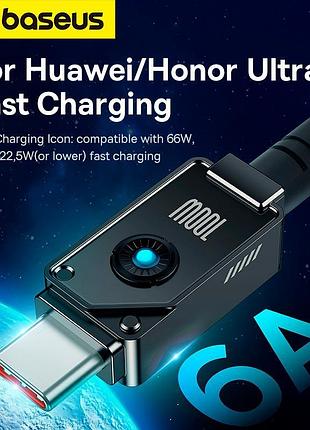 Кабель baseus type-c unbreakable series fast charging data cable 1m 100w/6a (p10355801111-00) black 7