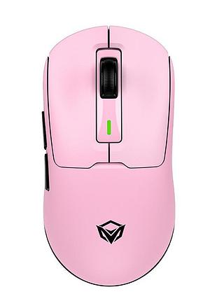 Миша meetion gw24 ігрова з rgb-підсвічуванням, 8000 dpi, usb 2.4g+bluetooth, рожева