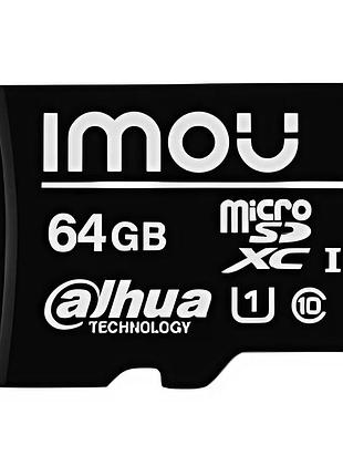 Microsd карта памяти imou st2-64-s1 64 гб class 10 для видеонаблюдения и фото (99-00003462)