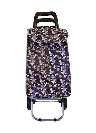 Сумка-візок на колесах (кравчучка) stenson mh-2784 до 25кг brown