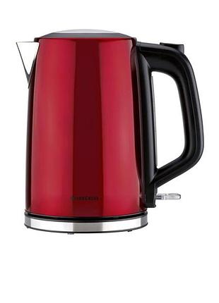 Чайник silvercrest swke 3100 f1 электрический 1.7 л 3100 вт красный нержавейка