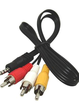 Кабель аудио/видео value s0121 jack 3.5mm m - 3 x rca m