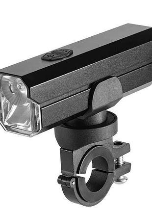 Велосипедный фонарь аккумуляторный передний spotlight + floodlight 6 режимов xa327 type-c 5-10ч black