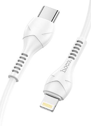 Кабель hoco type-c to lightning trendy pd charging data cable x55 1m 3a 20w white