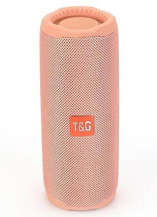 Портативная bluetooth колонка tg365 1200 mah с ремешком pink