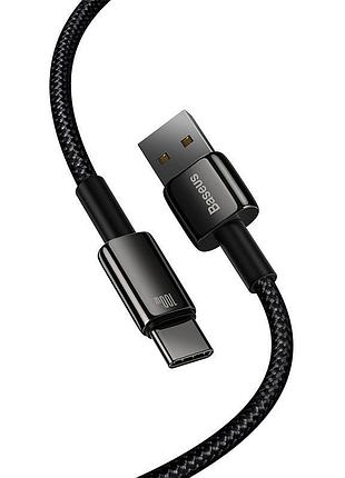 Кабель baseus type-c tungsten gold fast charging data cable 100см 100w (cawj000001) black 8