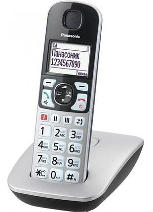 Радиотелефон panasonic kx-tge510rus беспроводной серебристый
