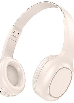 Наушники hoco charm bt headset w46 bt5.3/aux 20ч type-c белый
