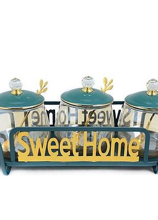 Банки на підставці "sweet home" stenson yg00934-5 4пр/наб 300мл