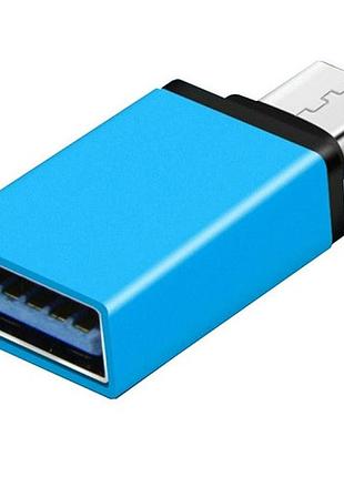 Переходник value s0875 usb3.1 type-c - usb 3.0 af otg blue
