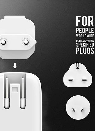 Сетевой адаптер ldnio type-c usb cable touch light a2205 |2usb, 2.4a| white 3