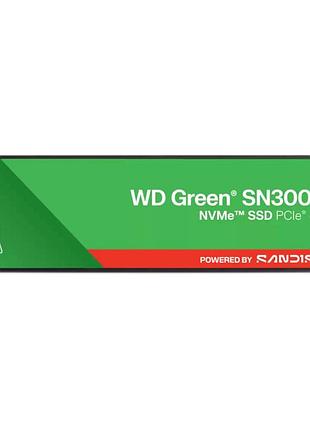 Накопичувач ssd western digital green sn3000 500gb m.2 2280 pcie nvme r 5000 mb/s w 4100 mb/s green (wds500g4g0e)