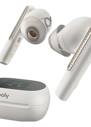 Навушники з кейсом poly tws voyager free 60+ earbuds + bt700c + tschc white (7y8g6aa)
