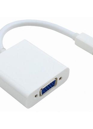 Переходник mini displayport m - vga f value s0021 macbook/пк/планшет белый