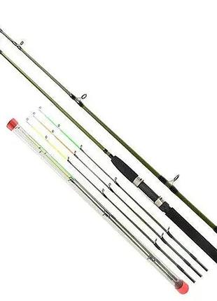 Карповый спиннинг "crocodile evolution" sams fish sf23771, штекерная конструкция, 2.4м, тест 180г, 2+3 колена