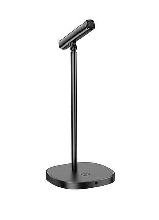Настольный микрофон hoco mike usb desktop microphone l16 |type-c/aux 3.5mm| black