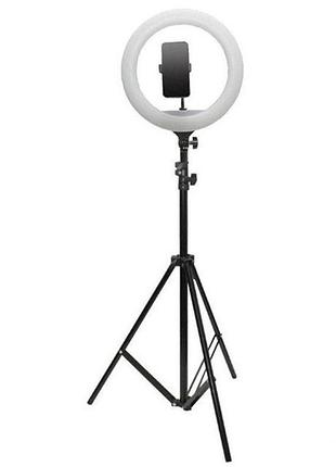 Селфі лампа та led освітленням bluetooth 12" yq-320a light set (kit2) | 170cm stand, plug powered, 3000-6500k