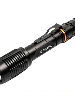 Фонарь ручной police q2804-t6 с выносной кнопкой black