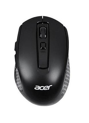 Мышь компьютерная acer omr060 black, беспроводное подключение usb 2.4 ггц, 1600 dpi (zl.mceee.02e)