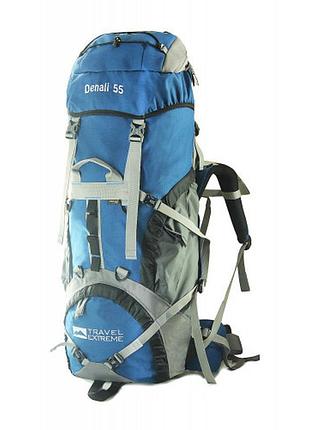 Туристический рюкзак для многодневных походов travel extreme denali 55l blue