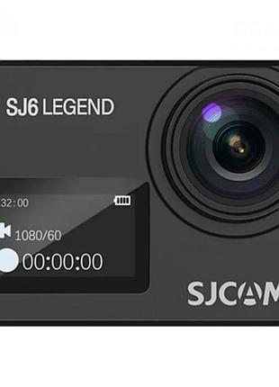 Экшн-камера sjcam sj6 legend 4k 16 мп с аккумулятором 1050 mah, черная