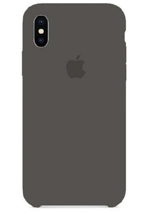 Чехол silicone case для iphone xs max protective matte cover chinese dark olive с мягкой внутренней подкладкой, силиконовым