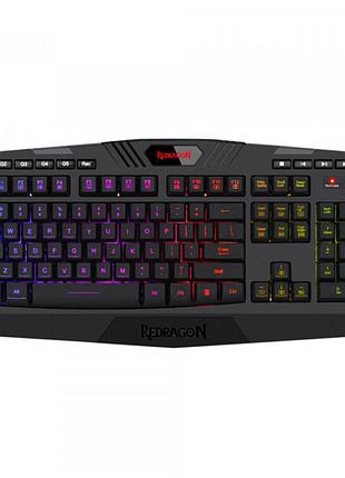 Клавиатура игровая redragon harpe2 ukr rgb подставка проводная usb