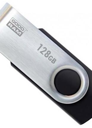 Флеш пам'ять/флешка goodram uts2 twister black 128гб/usb 2.0 чорний (uts2-1280k0r11)