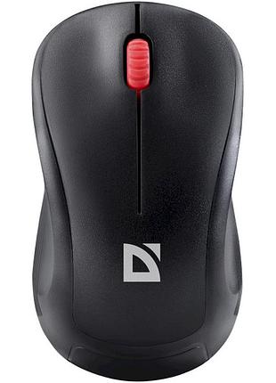 Беспроводная компьютерная мышь defender mb-205, черная, 1200 dpi, для дома и офиса