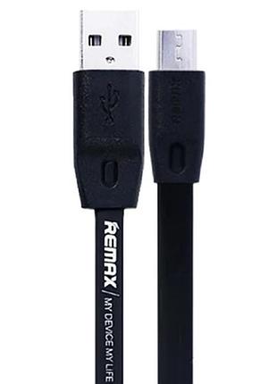 Кабель micro usb remax full speed charging rc-001m 1m black