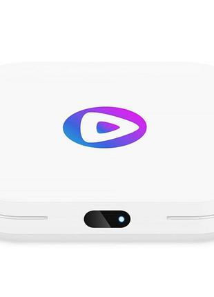 Медиаплеер для тв h96 max m1 rk3528 4/32gb android 13 wifi 2.4g+5g bluetooth 5.1 белый