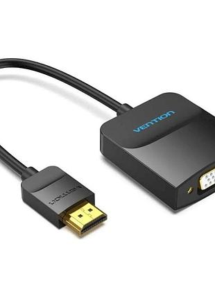 Адаптер-перехідник для пк vention hdmi - vga чорний (42154)