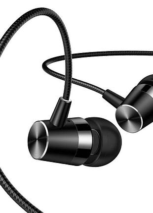 Наушники проводные usams us-sj475 3.5 mm in-ear earphone 1.2м черный