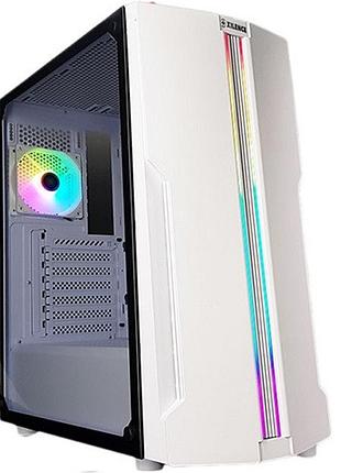 Корпус xilence xilent blade rgb x512.w.rgb 2xusb3.0 без бж atx white