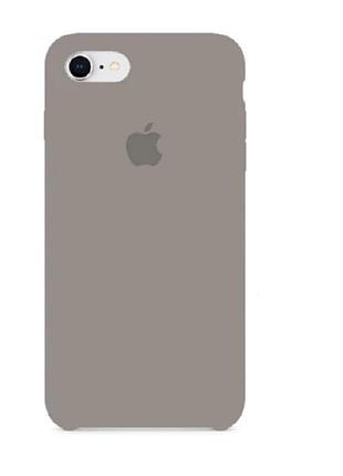 Чохол silicone case для iphone 7/8 protective matte cover pebble