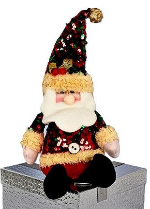 Декоративная фигура магическая новогодняя r96520 "santa snowman" в новогоднем наряде 38 см