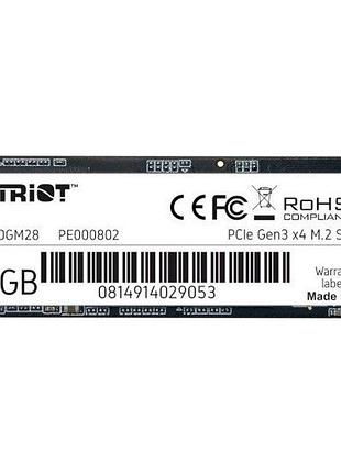 Накопичувач m.2 ssd patriot p310p960gm28 внутрішній 960гб 3d nand (tlc)