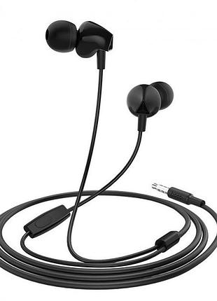 Наушники hoco m60 7095, проводные, внутриканальные, 3.5 мм, черный