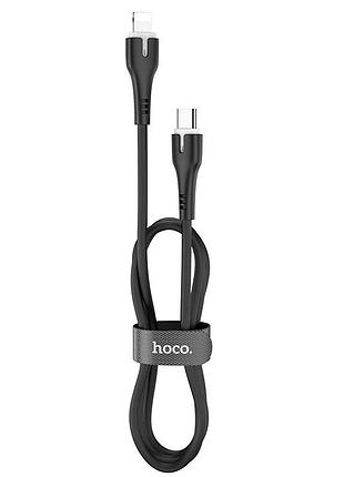 Дата кабелю hoco type-c для освітлення з led surplus x45 1m 3a pd/18w