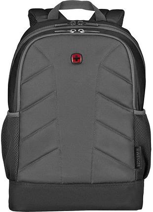 Рюкзак для ноутбука 16″ wenger quadma, 22 л, серый, полиэстер, с органайзером и боковыми карманами