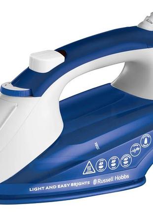 Паровой утюг russell hobbs light and easy brights sapphire 28440-56 синий 2400 вт керамическая подошва