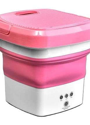 Стиральная машина силиконовая складная stenson r93623 "mini" 6 л pink