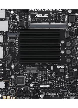 Материнская плата mini-itx asus prime n100i-d d4-csm с процессором intel n100 и поддержкой ddr4
