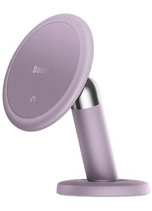Автомобільний тримач для смартфона baseus succ000005 magnetic phone holder на клейку стрічку purple