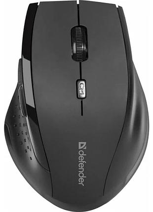 Мишка defender accura mm-365 бездротова 6кн до 1600 dpi чорна