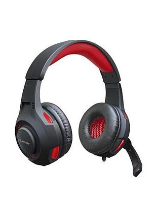 Игровая гарнитура defender warhead g-450 64146 usb 115дб 32ом 2.3м подсветка