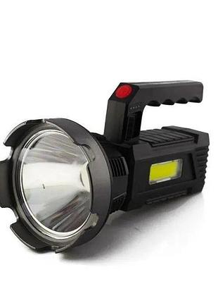 Фонарик ручной аккумуляторный bl t-100 torch 8410 черный