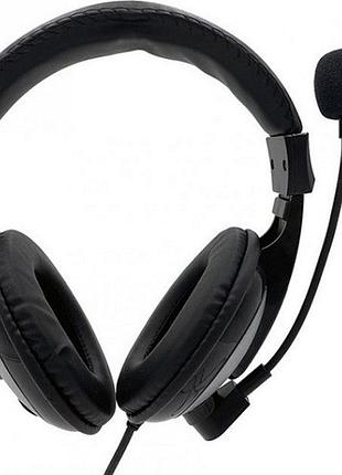 Наушники с микрофоном media-tech mt3603 turdus pro 2.3м 2x3.5mm mini-jack black
